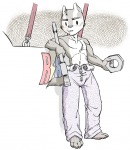 arcane's_rescue_rangers arcanethewoof chip clothes_down invention nut overall rangerplane rr_sign wrench // 696x801 // 493.4KB