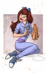 1girls brown_hair cosplay gadget human_like sandra shoes wrench // 450x707 // 94.5KB
