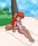 1girls beach bikini chip_n'death flower sea swimsuit tammy // 427x520 // 142.9KB