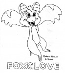 foxglove lineart robert_knaus // 512x576 // 22.0KB