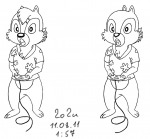 chip dale djgogi game joystick lineart open_mouth play // 772x720 // 111.2KB
