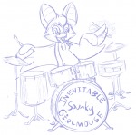 1girls clockwork_cat drummers foxglove sketch // 716x714 // 54.1KB