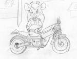 1girls bike fox_alex gadget helmet rr_sign sketch // 926x715 // 112.9KB