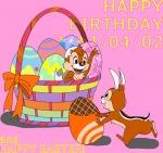basket chip congratulation croquis dale easter easter_bunny easter_egg egg rabbit_ears // 600x565 // 377.3KB