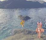 2girls 3d bikini collage dy foxglove gadget sea swimsuit // 580x500 // 83.7KB