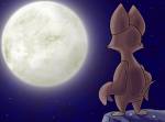 1girls back clockwork_cat foxglove moon night stars // 800x597 // 230.9KB