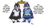 2boys batman_suit chip dale leloni_bunny superhero // 600x384 // 478.4KB