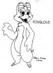 foxglove lineart robert_knaus // 422x576 // 11.7KB