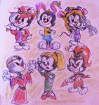 animaniacs babs_bunny belt cell chip cosplay costume crossover dave_the_barbarian dot dress earring fang_(character) flower gadget goggles gummi_bears hat jacket lady_bane magnifier overall ponytail rabbit_ears raggyrabbit ribbon shirt shoes skirt spear tail tie tiny_toon_adventures wig wrench // 2408x2544 // 1.9MB
