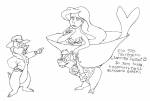 ariel chip comix crossover dale mermaid sketch the_little_mermaid джей // 883x600 // 62.5KB
