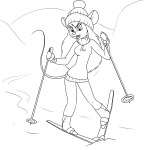 1girls lahwhiney lineart martin_hamsy ski ski_suit snow // 1200x1200 // 231.3KB