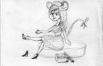 1girls dress gadget ribbon shoes sit sketch дезире // 640x416 // 38.8KB