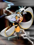 clarice electricity magic munkart superhero superhero_suit white_hair wind // 480x640 // 79.7KB