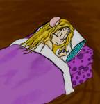 bed blanket closed_eye gadget lying pillow rebekah sleep // 504x525 // 71.9KB