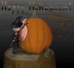 alternative_hairstyle broom coat congratulation halloween hat leaf pumpkin stump tammy wdeleon witch_hat // 719x660 // 84.3KB