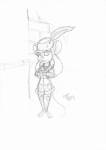 agent_chip coat feather gadget hat muff sketch // 500x707 // 33.0KB