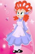 1girls alternative_hairstyle apron bloomers dress gadget ribbon rous shoes // 390x604 // 57.7KB