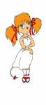 1girls alternative_hairstyle dress gadget rem ribbon shoes socks twintails white_socks // 230x521 // 15.2KB