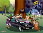 1girls acme_labs calamity_coyote car chip chris_fischer crossover dale darkwing_duck darkwing_duck_(series) gadget gun many_boys monterey_jack pinky pinky_and_the_brain rr_sign sunglasses the_brain tiny_toon_adventures tree zipper // 780x600 // 98.5KB