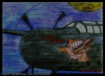 airplane flying foxglove jude_uecker moon night picture stars // 811x588 // 604.4KB