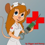 1girls digger_the_shrew gadget lab_coat martin_hamsy medical_suit nurse syringe // 1280x1280 // 1.3MB