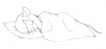 blanket closed_eye gadget lying pillow scope sketch sleep // 1192x551 // 149.2KB