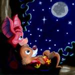 dale foxglove in_love lying matt_plotecher moon night stars tree // 694x697 // 33.1KB
