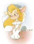 blush crying dress duskchant flowers gadget sit tears wedding_dress wind // 619x800 // 640.9KB