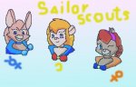 3girls cosplay crossover foxglove gadget pretty_soldier_sailor_moon sailor_mercury sailor_mercury_(autor) sailor_moon sailor_suit sailor_venus tammy // 561x360 // 26.9KB