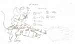 angry fire gadget gun invention san-evd sketch // 1030x617 // 104.5KB