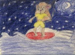 flower gadget julie_bihn moon night sea shirt shorts stars surfboard // 417x306 // 40.9KB