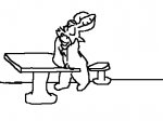 dream foxglove rhonda_nelson sketch stool table // 384x288 // 2.5KB