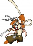 bag dale earring flying headband munkart pirate_dress rope saber sword torn_clothes // 606x833 // 78.4KB