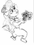 1girls aivars_liepa flowers gadget sketch // 521x704 // 12.2KB