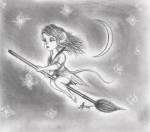 brush dress flying gadget in_air moon night stars арчи // 645x571 // 57.9KB