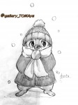 1boys coat dale hat scarf shinta sketch snow winter // 1920x2560 // 783.2KB