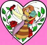 closed_eye embrace flowers heart in_love jdracous kiss queenie rose zipper // 595x578 // 92.3KB