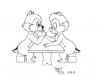 agent_chip armwrestling box chip dale game lineart sit table // 2165x1575 // 401.1KB