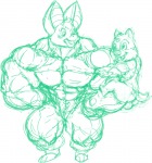 dale foxglove furry in_hand muscle sketch // 749x800 // 446.7KB