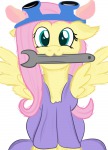 1girls cosplay crossover fluttershy gadget goggles jbond92 my_little_pony overall // 720x1000 // 323.5KB
