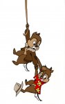 chip dale hanging hat rescue rope saraggle // 645x1024 // 121.1KB
