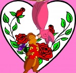 closed_eye dale flowers foxglove heart in_love jdracous kiss rose upside_down // 595x578 // 88.8KB