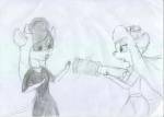 2girls angry beads dress gadget invention sketch veil виски // 1024x731 // 54.6KB
