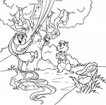 chip cosplay crossover dale elisa_picuno hanging lineart long_hair mushroom pascal rapunzel rock tangled tree // 2148x2144 // 1.2MB