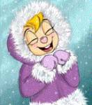 animated_gif blush closed_eye coat fun gadget mittens rebekah snow winter // 144x163 // 36.1KB