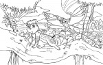 avatar_(film) chip cosplay crossover elisa_picuno lineart plants tree // 2523x1614 // 1.4MB